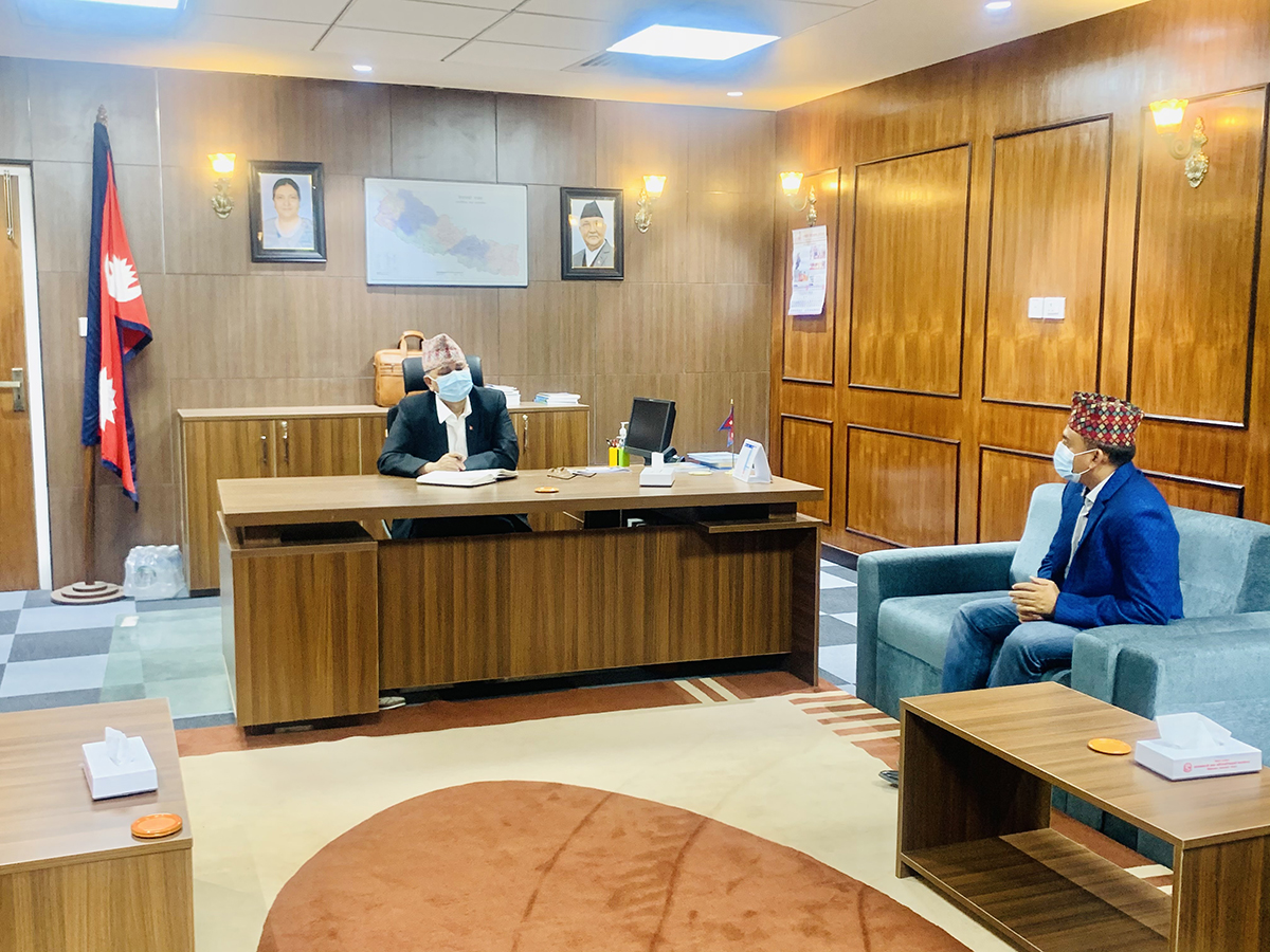 गौतमबुद्ध अन्तर्राष्ट्रिय क्रिकेट रंगशालाबारे उपप्रधानमन्त्री पोखरेलको चासो