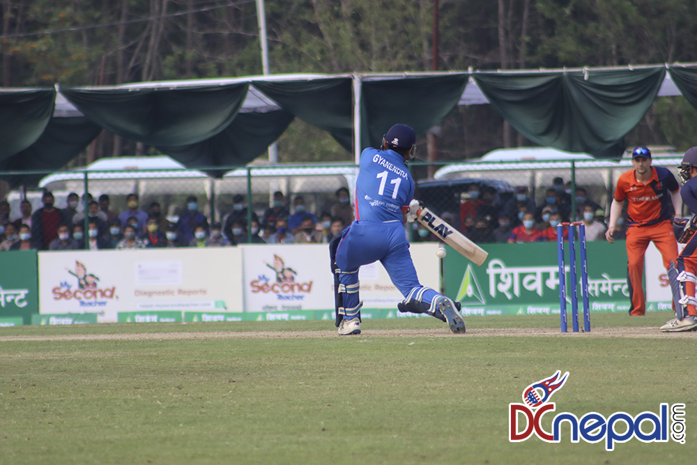 नेपालले दोस्रो विकेट गुमायो, कप्तान ज्ञानेन्द्र आउट (लाइभ)