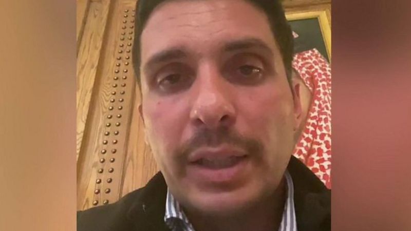 जोर्डनका राजकुमार आफ्नै घरमा नजरबन्द