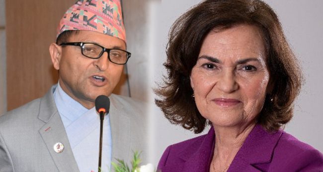 राष्ट्रियसभाका अध्यक्ष तिमिल्सिना र स्पेनका उपप्रधानमन्त्रीबीच भेटवार्ता