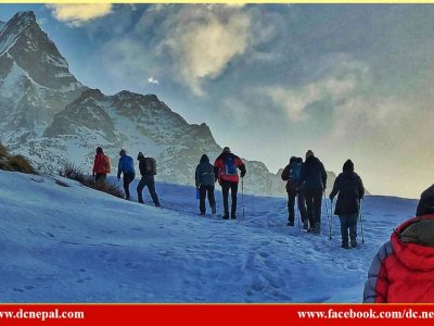 पौने तीन लाख विदेशी पर्यटकद्वारा अन्नपूर्ण क्षेत्रको भ्रमण