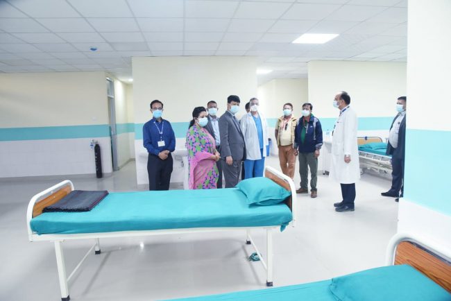 त्रिवि शिक्षण अस्पतालको नयाँ भवनमा कोभिड उपचार कक्ष बनाइँदै