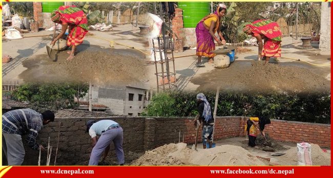 निर्माण कार्यको मजदुरीमा मधेसी महिलाको अग्रसरता