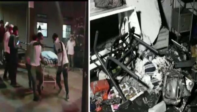 भारतमा फेरि कोरोना अस्पतालमा आगलागी, २ नर्ससहित १८ जनाको मृत्यु