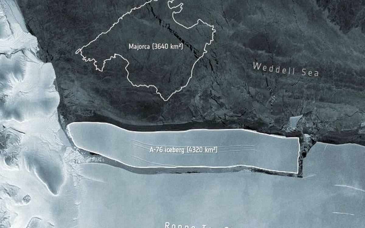 विश्वकै सबैभन्दा ठूलो हिउँको टुक्रा भेटियो, १ सय ७० किलोमिटर लामो, २५ किलोमिटर फराकिलो