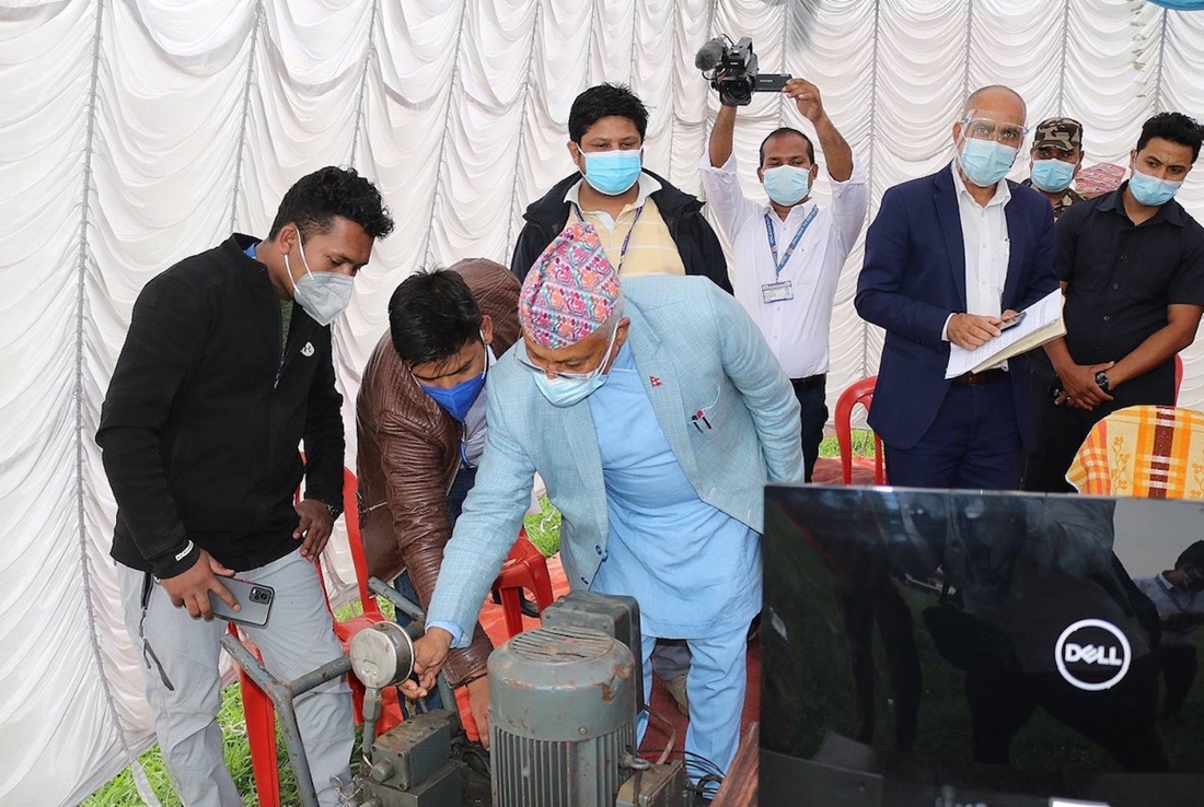 नेपालमै अक्सिजन ग्यास सिलिण्डरको उत्पादन परीक्षण सफल