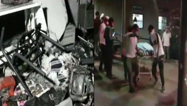 भारतीय एक अस्पतालमा आगलागी, १८ व्यक्तिको मृत्यु