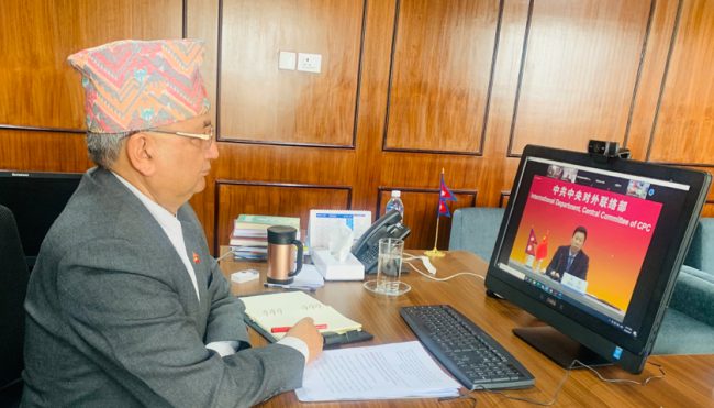 चीनलाई खोप सहयोग गर्न उपप्रधानमन्त्री पोखरेलको आग्रह
