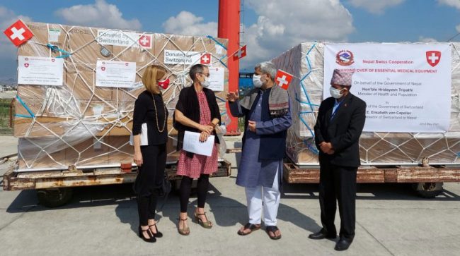 स्विजरल्यान्डद्वारा ९४ करोड रुपैयाँ बराबरको सहयोग