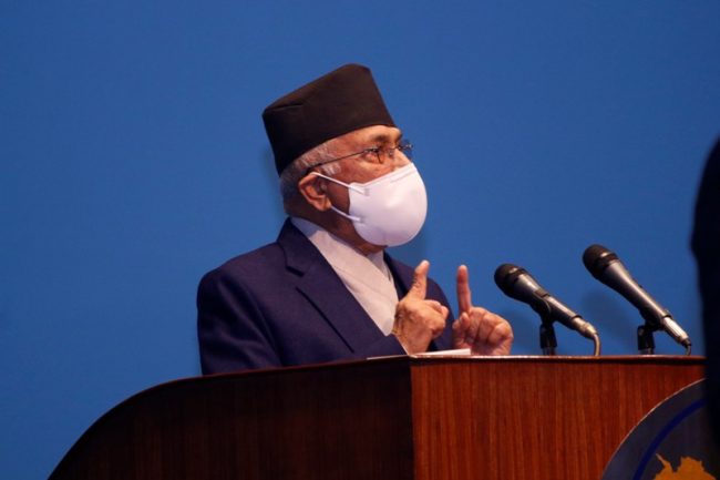 मलाई भोट दिनुहोस् संसद विघटन हुँदैन : प्रधानमन्त्री ओली