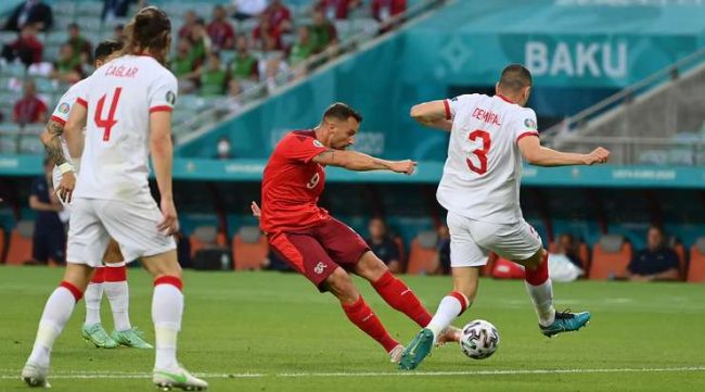 युरोकप फुटबलमा टर्कीविरुद्ध स्विजरल्याण्डको अग्रता