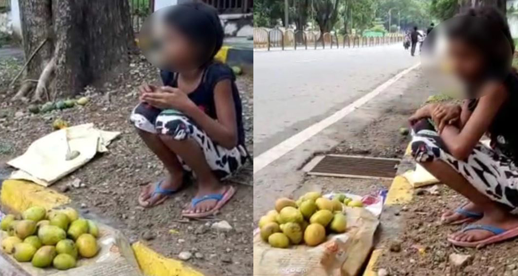 पढाइ खर्च जुटाउन आँप बेचिरहेकी बालिकाको १२ वटा आँप २ लाख रुपैयाँमा कसले किनिदिए ?