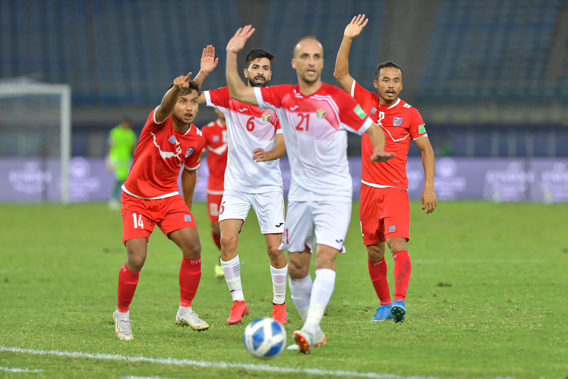 नेपाल भर्सेस जोर्डनः नेपालले थप गोल खायो