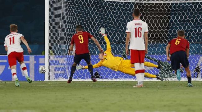 पेनाल्टीमा चुकेको स्पेन पोल्याण्डसँग बराबरीमा रोकियो