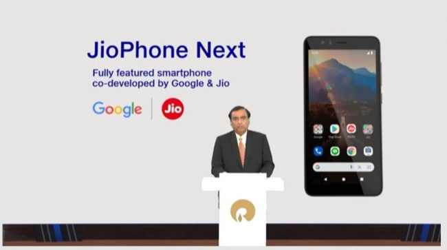 मुकेश अम्बानीले जियोफोन नेक्स्ट लञ्च गरे, संसारकै सबैभन्दा सस्तो स्मार्टफोन भएको दावी