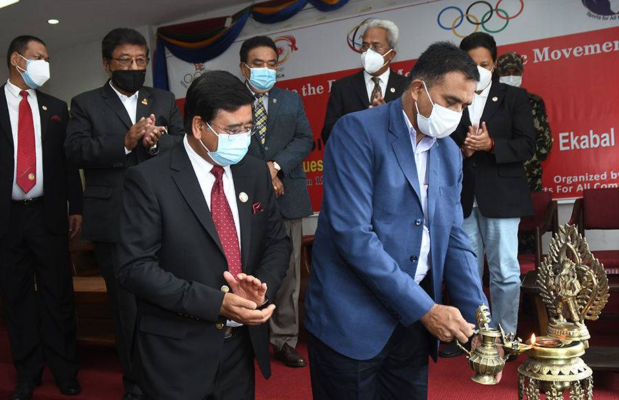 खेलकदु मन्त्रीद्वारा ओलम्पिक डेको उद्घाटन