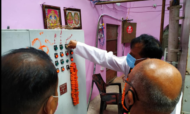 मुख्यमन्त्रीद्वारा अक्सिजन प्लान्टको उद्घाटन