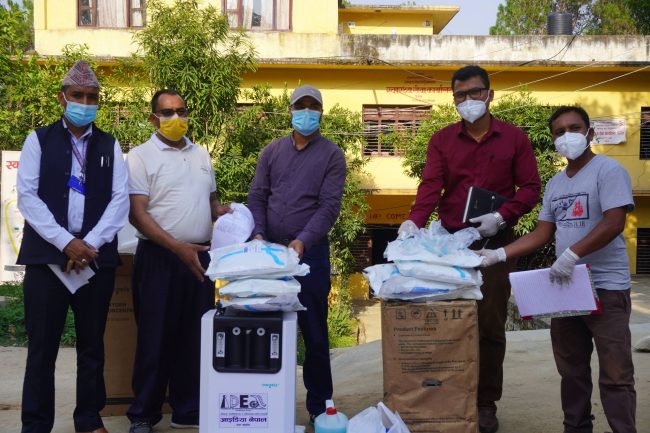 दैलेख अस्पताललाई २ वटा अक्सिजन कन्सन्ट्रेटर सहयोग