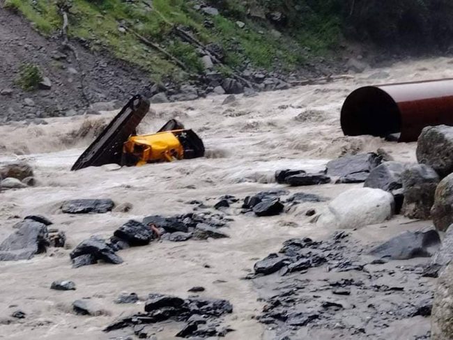 चार जलविद्युत् आयोजनामा क्षति पुग्दा करोडौँंको नोक्सानी