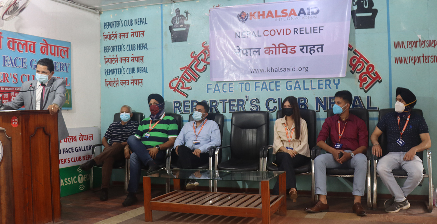 खाल्सा एड ईन्टरनेश्नलद्धारा १५० थान अक्सिजन कन्सन्ट्रेटर सहयोग प्रदान