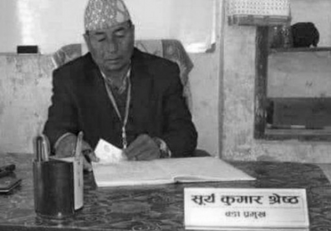 सर्लाहीमा जेसिबीको बकेटले हान्दा वडाअध्यक्षको मृत्यु