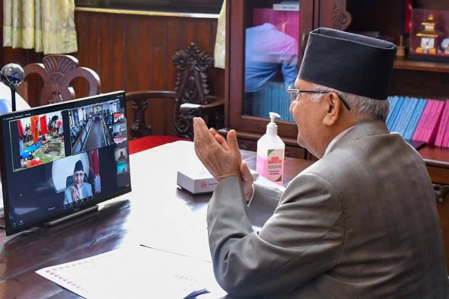 प्रधानमन्त्रीद्वारा भर्चुअल माध्यमबाट प्रतिष्ठानको शिलान्यास