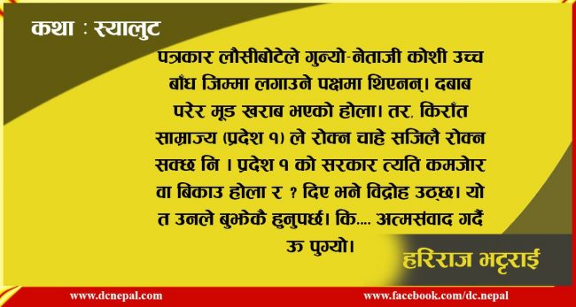 कथा : स्यालुट !