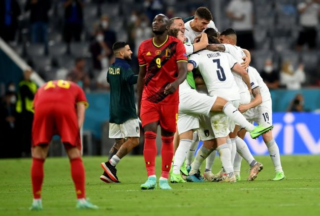बेल्जियमलाई स्तब्ध पार्दै इटाली सेमिफाइनलमा