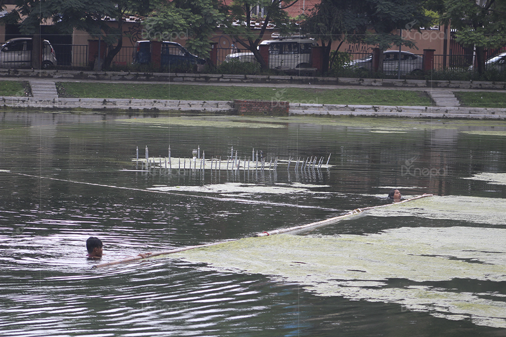 उद्घाटनको पर्खाइमा कमल पोखरी