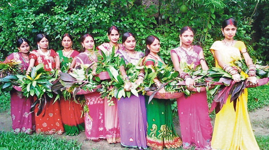 नवविवाहित मिथिलानी मधुश्रावणी पर्व शुरु गर्दै