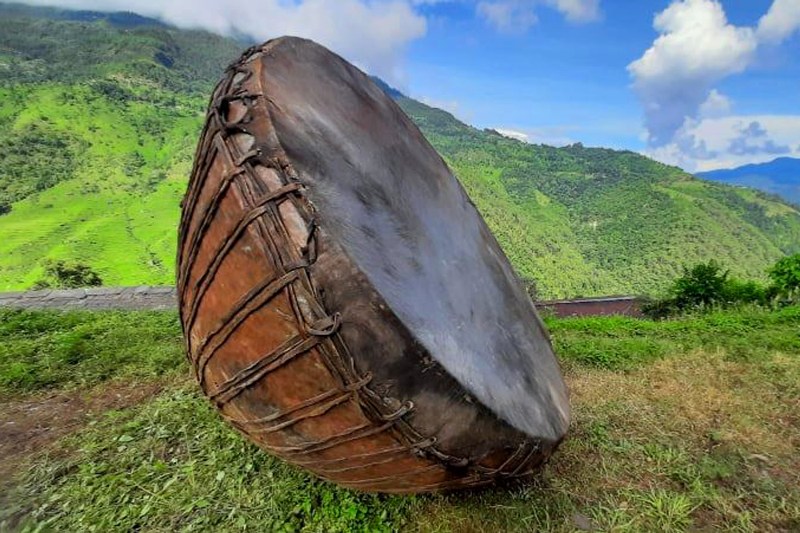 काठेखोला गाउँपालिकाद्वारा २८० किलोको नगरा निर्माण