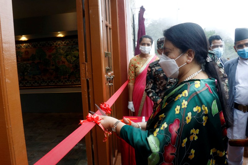 राष्ट्रपतिद्वारा युद्ध सङ्ग्रहालयको उद्घाटन