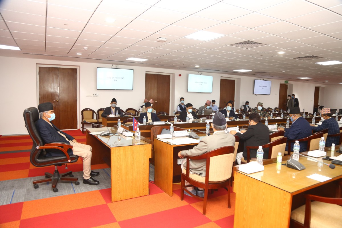 सीसीएमसी बैठकः कोभिड–१९ महामारी नियन्त्रणको रणनीति बनाइँदै