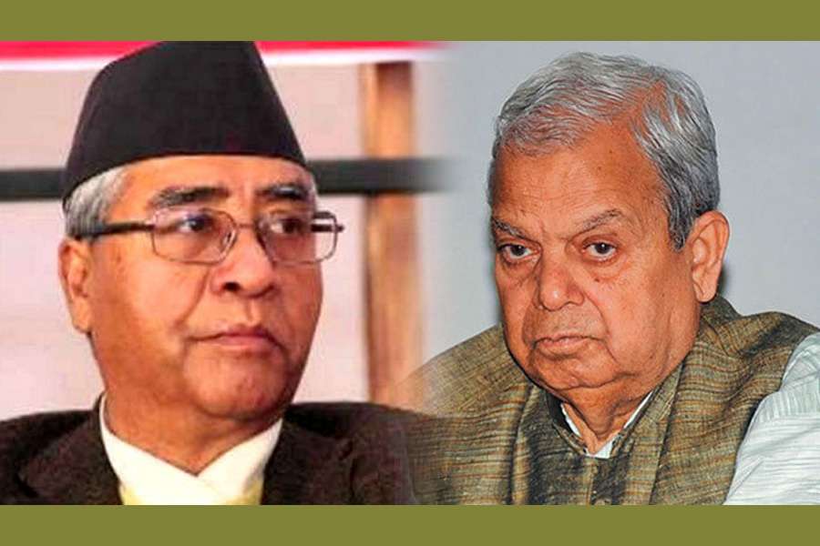 प्रधानमन्त्री देउवा र महन्थ ठाकुरबीच भेटवार्ता, सरकारमा सहभागी हुन आग्रह