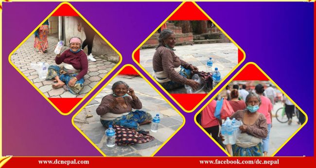 कर्मशील ८३ वर्षीया वृद्धा,  जाे पानी बेचेर परिवार पाल्छिन्