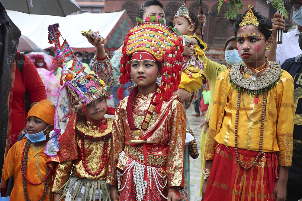 ‘गाईजात्रा’मा बसन्तपुरमा देखिएका अनेकन दृश्य [फोटोफिचर]