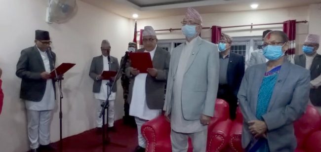 बागमती प्रदेशमा पाण्डे र खनाल मन्त्री नियुक्त