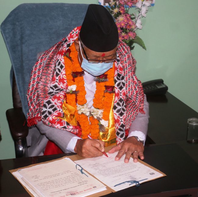 आफ्नो जिम्मेवारी इमान्दारिताका साथ पूरा गर्छुः प्रदेश प्रमुख गुरुङ