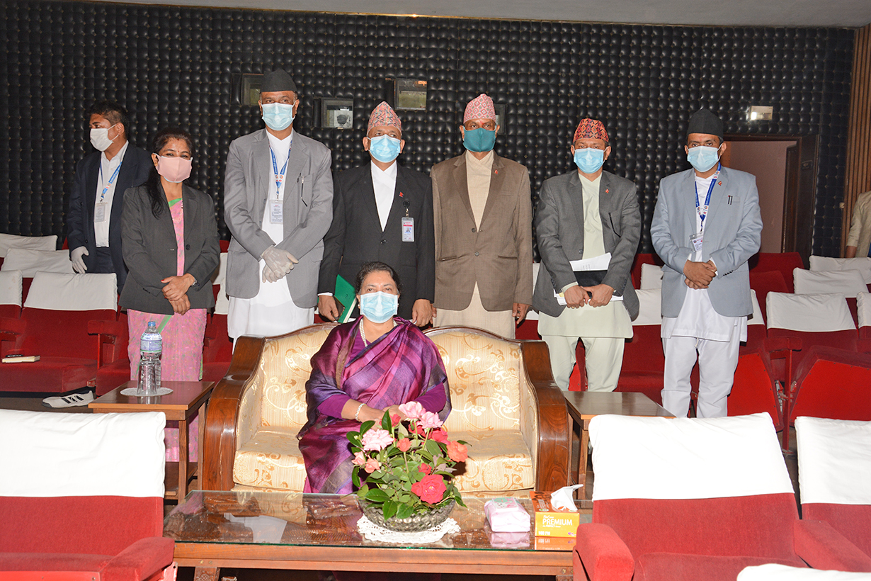 राजाको दरबारमा राष्ट्रपतिको साढे २ घण्टा, हेर्नुहोस् १२ तस्वीरहरु