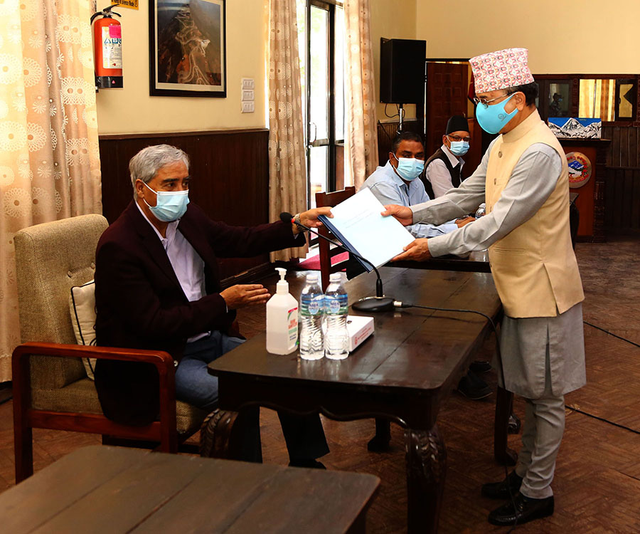 प्रधानमन्त्री देउवालाई कार्यदलले बुझायो सरकारका न्यूनतम साझा कार्यक्रम (पूर्णपाठ)