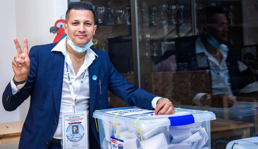 एनआरएनए पोर्चुगलको अध्यक्षमा रबिन अधिकारी विजयी