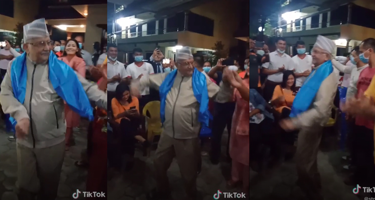 आफैंले लेखेको गीत, पत्नीको जन्मदिन, बालकोटमा ओलीको नाच