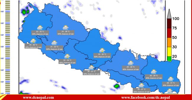 शुक्रबार कुन कुन ठाउँमा हुँदैछ भारी वर्षा, सतर्क रहन माैसम पूर्वानुमान महाशाखाकाे आग्रह