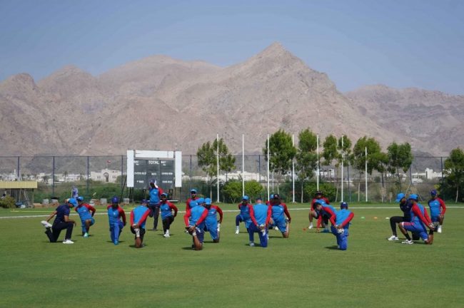 ओमानमा नेपाली क्रिकेट टोलीको पहिलो अभ्यास