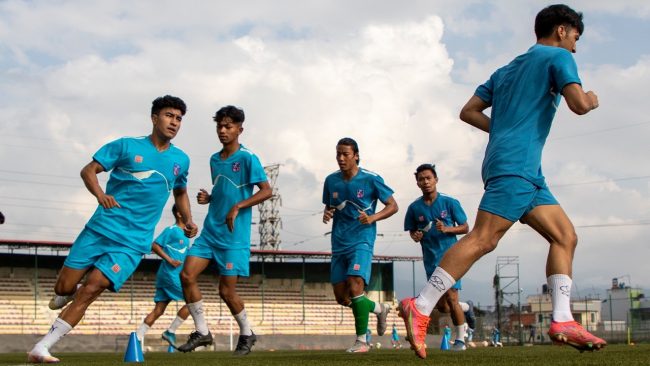 राष्ट्रिय टोलीको बन्द प्रशिक्षण कतारमा हुने