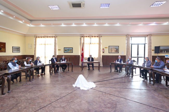 सत्ता गठबन्धनको बैठक: मन्त्रिपरिषद्लाई चाँडो पूर्णता दिने सहमति