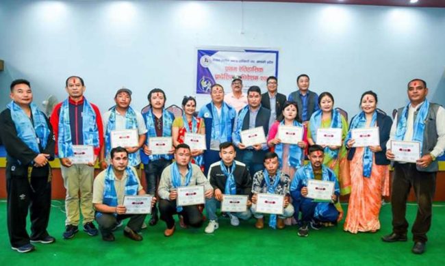 नेपाल मार्शल आर्ट हप्किडो सङ्घमा घर्ती मगर