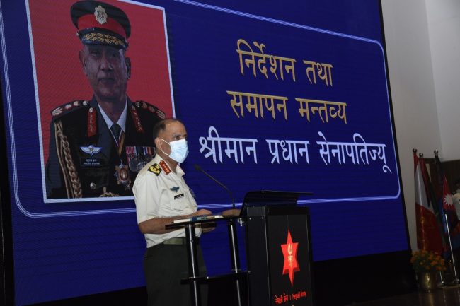 उच्च मनोबलसहितको कटिबद्ध सैनिक फौज निर्माण गर्नुपर्छः प्रधानसेनापति शर्मा