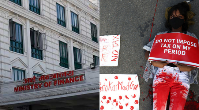 स्यानिटरी प्याडमा कर थपिएको छैन: अर्थमन्त्रालय