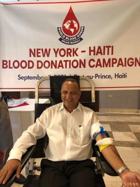 रक्तदानलाई न्यूयोर्कबाट हैटीसम्म